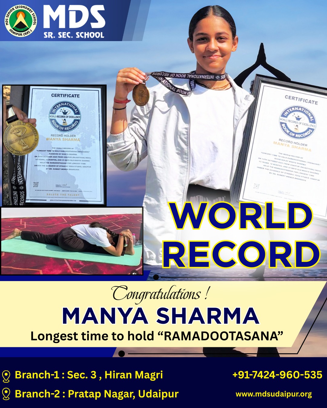 Manya Sharma World record